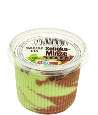 Speiseeis Schoko/Minze Geschmack (200ml)